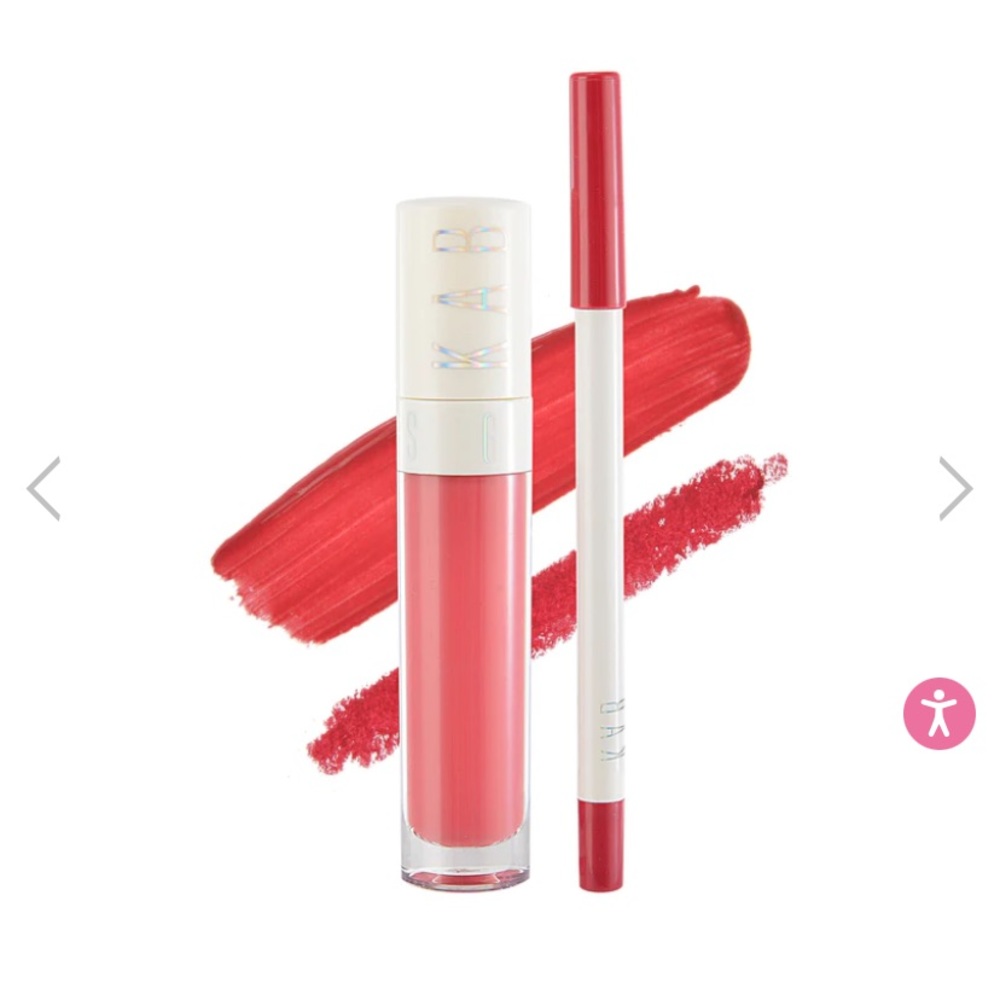 KAB Cosmetics Charming Lip Duo, Lip Liner & Lip Gloss .04 Oz.